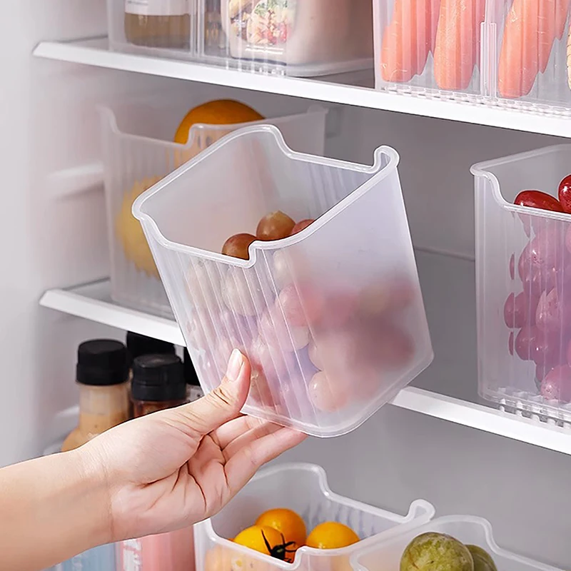 

Контейнер для хранения свежести продуктов на холодильник, боковая дверь холодильника, контейнер для фруктов, овощей, специй, Электронная коробка