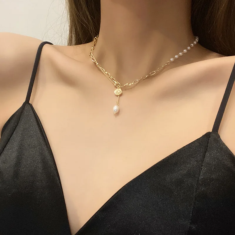 Water Drops Pearl Chain Splicing Necklace Female Christmas Party Banquet Hundreds of Accessories A Korean Flowjewelry for Women
Water Drops Pearl Chain Splicing Necklace Female Christmas Party Banquet Hundreds of Accessories A Korean Flowjewelry for Women