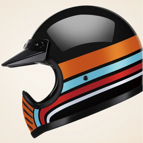 Sunnytimes DOT Approved Full Face Motorcycle Street Bike Helmets All Season Vintage Style
Sunnytimes DOT Approved Full Face Motorcycle Street Bike Helmets All Season Vintage Style