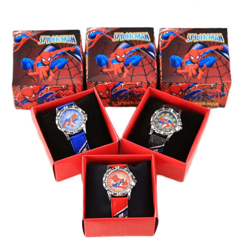 Marvel SpiderMan Watch Kids Anime Cartoon Figures Pattern Toys Accessories Leather Kids Birthday Halloween Gifts Quartz Watch
Marvel SpiderMan Watch Kids Anime Cartoon Figures Pattern Toys Accessories Leather Kids Birthday Halloween Gifts Quartz Watch