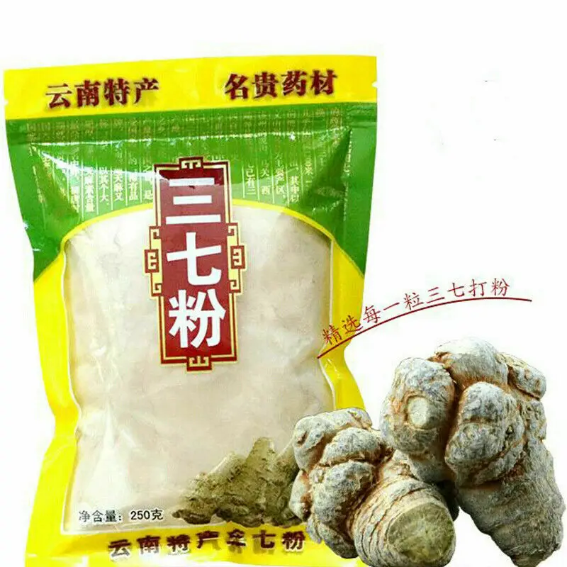 

500 г органический порошок Radix Panax notoшень Sanqi, Юньнань, чистый натуральный травяной чай