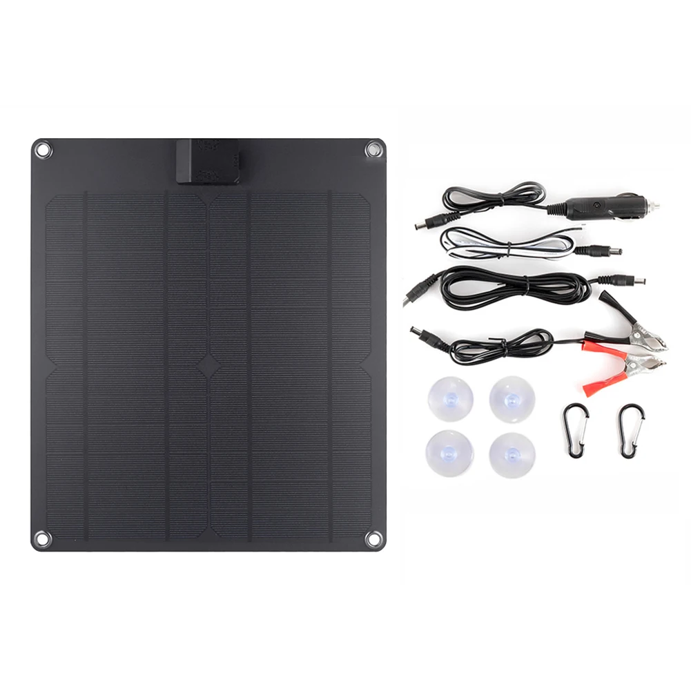 Solar Charging Board Solar Panel Car Batteries And Other Equipment Monocrystalline Silicon Solar Panel 1.5M DC5521 Cable
Solar Charging Board Solar Panel Car Batteries And Other Equipment Monocrystalline Silicon Solar Panel 1.5M DC5521 Cable
