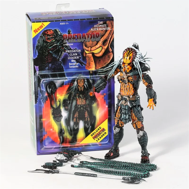 Фигурка хищника NECA Reel/лидер клана Делюкс фигурка из фильма хищник коллекционная
