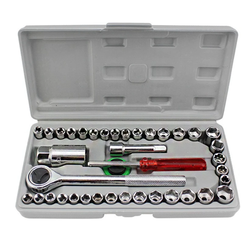 Mechanics Tool Set,Auto Repair Tools 40Pcs/set Socket Sleeve Wrench Combination Motorcycles Vehicle Repair Tools Set
Mechanics Tool Set,Auto Repair Tools 40Pcs/set Socket Sleeve Wrench Combination Motorcycles Vehicle Repair Tools Set
