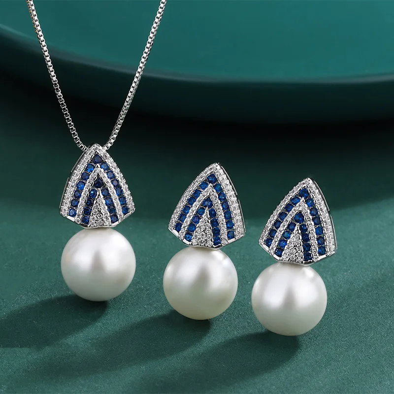 Tahiti Fritillaria Pearl Pendant Necklace Triangle Earrings 2022 Trend Set Female Micro Inlaid Blue Cubic Zircon Jewelry Gift
Tahiti Fritillaria Pearl Pendant Necklace Triangle Earrings 2022 Trend Set Female Micro Inlaid Blue Cubic Zircon Jewelry Gift