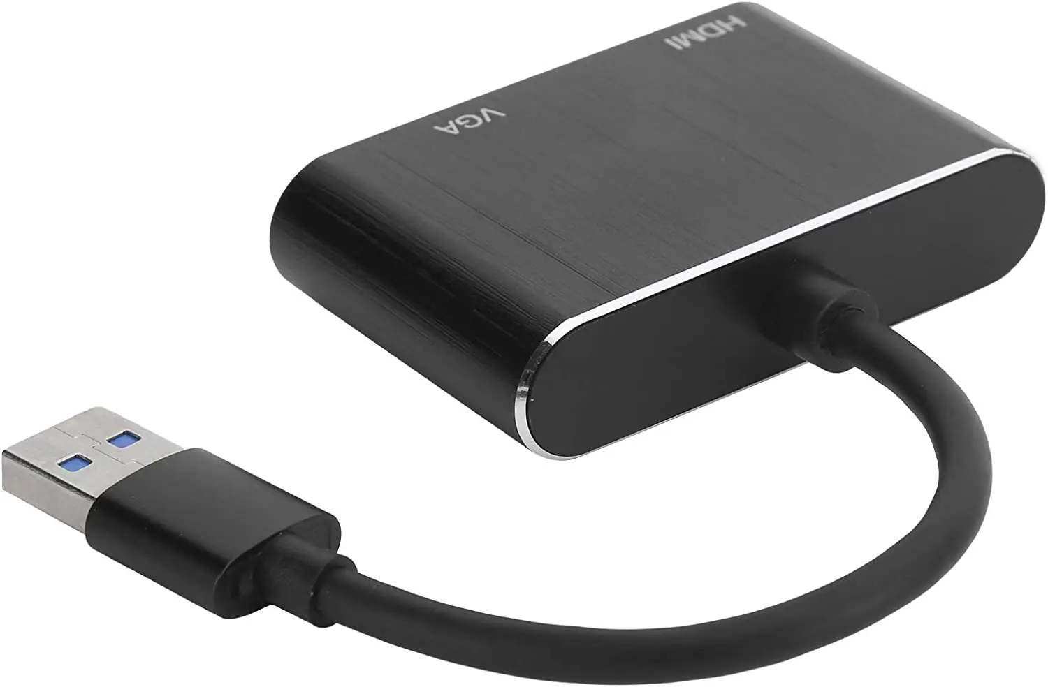 

Adaptador VGA, USB3.0 para adaptador VGA/HDMI 5 Gbps Super-velocidade USB 3.0 Interface HDMI e VGA portas fêmeas 1920 x 1080p p