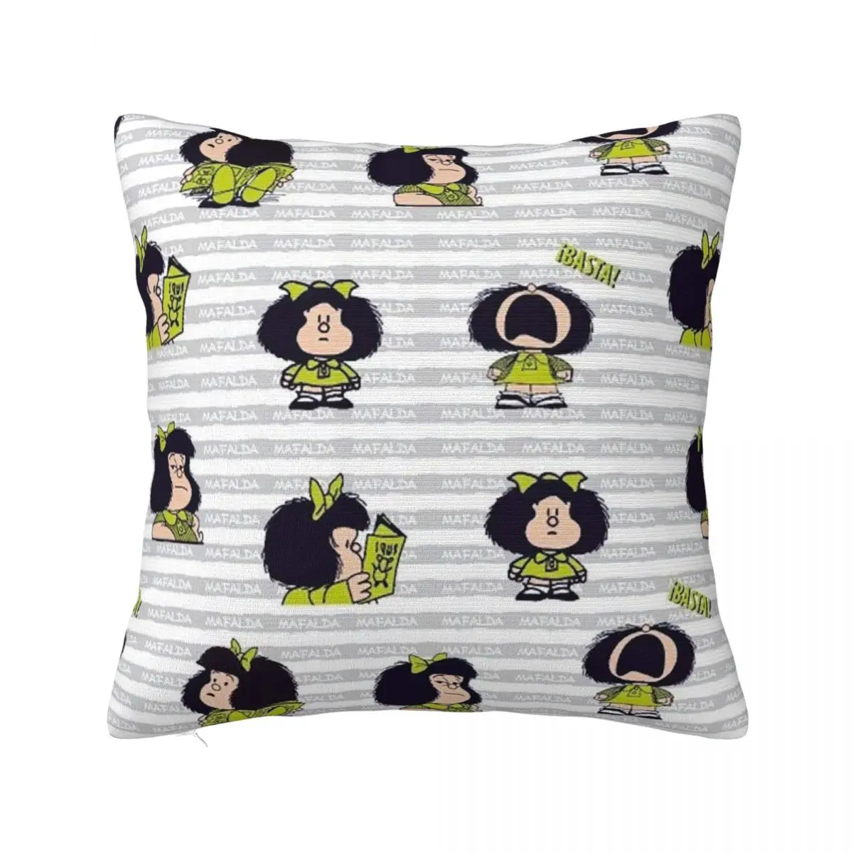 Mafalda Cartoon Cute Plaid Pillowcase Printing Fabric Cushion Cover Gift Anime Collage Pillow Case Cover Seat Square 40X40cm
Mafalda Cartoon Cute Plaid Pillowcase Printing Fabric Cushion Cover Gift Anime Collage Pillow Case Cover Seat Square 40X40cm