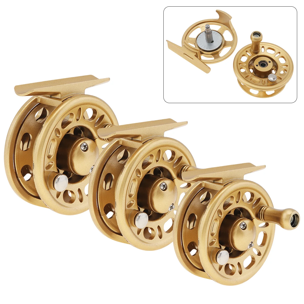 Fly Fishing Reel 2+1BB 1:1 Gear Ratio Saltwater Freshwater Tackle Former Rafting Reels Left / Right Interchangeable
Fly Fishing Reel 2+1BB 1:1 Gear Ratio Saltwater Freshwater Tackle Former Rafting Reels Left / Right Interchangeable