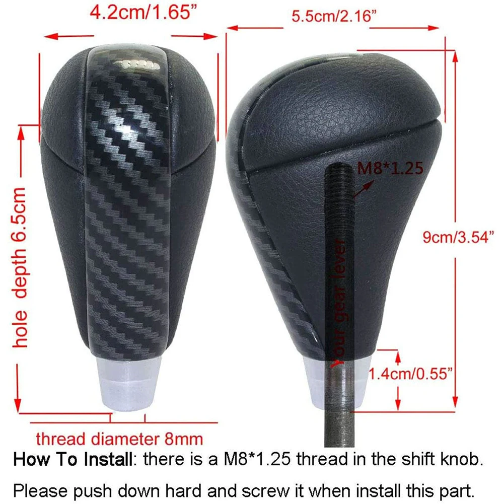 Automatic Gear Stick Shift Knob Leather Carbon Fiber Style For Lexus IS250 2006 - 2012 Interior Replacement Car Accessories
Automatic Gear Stick Shift Knob Leather Carbon Fiber Style For Lexus IS250 2006 - 2012 Interior Replacement Car Accessories