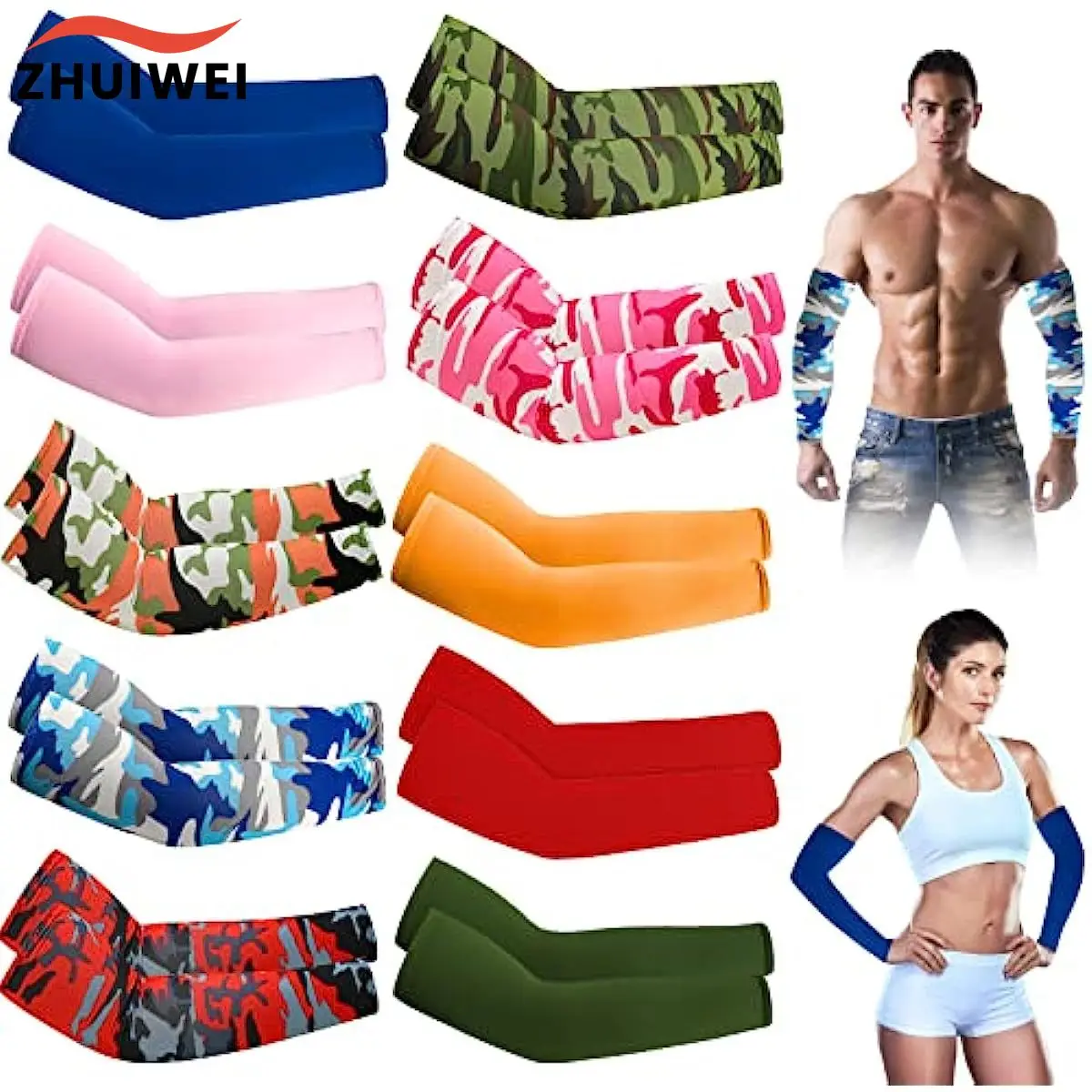 1Pair Unisex Arm Sleeves for Women Colorful Cooling Sports Sleeve Sun Sleeves and UV Sleeves for Outdoor Basketball Sports
1Pair Unisex Arm Sleeves for Women Colorful Cooling Sports Sleeve Sun Sleeves and UV Sleeves for Outdoor Basketball Sports