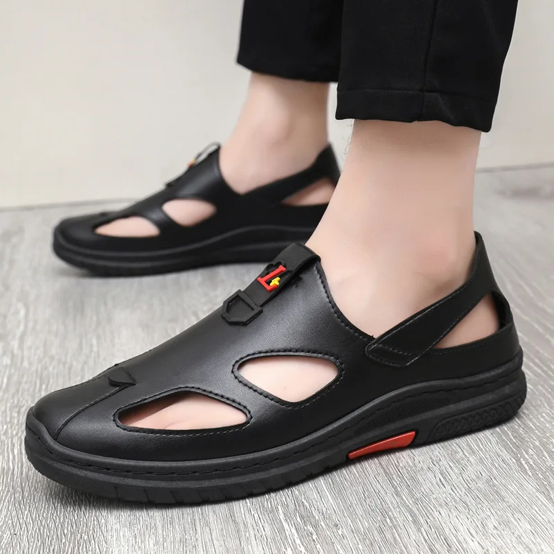 Men's Lightweight Breathable Comfort Sandals Beach Fishing Outdoor Slip On Hollow Pure Black Mesh
Men's Lightweight Breathable Comfort Sandals Beach Fishing Outdoor Slip On Hollow Pure Black Mesh