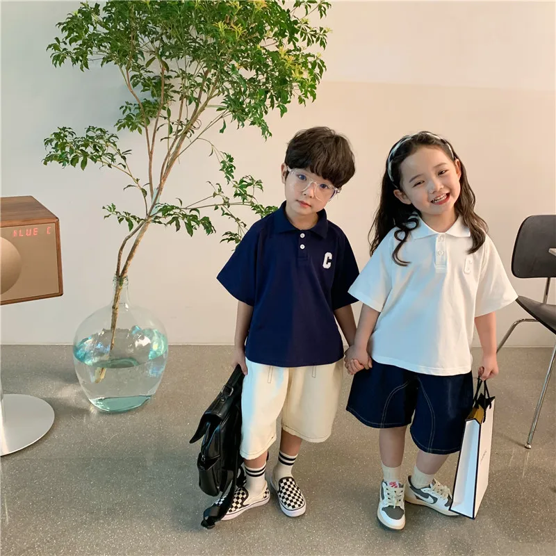 Summer Children letters embroidery loose half sleeve pullovers Kids Unisex 3 colors cool Tops
Summer Children letters embroidery loose half sleeve pullovers Kids Unisex 3 colors cool Tops