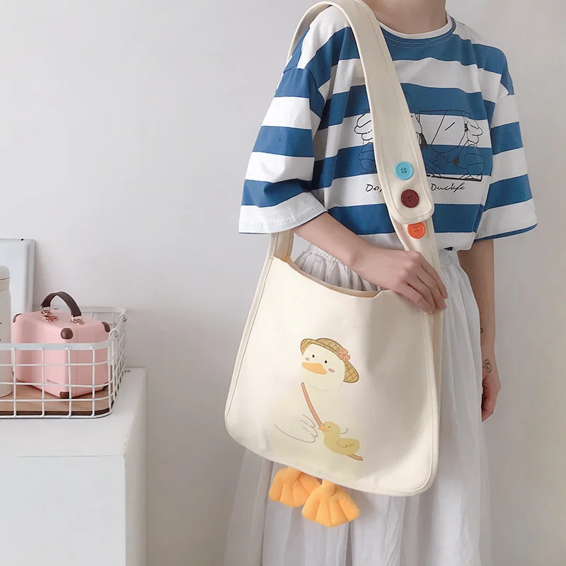 Cute Duck Shoulder Bag Three-dimensional Students Book Bags Personality Student Crossbody Bag
Cute Duck Shoulder Bag Three-dimensional Students Book Bags Personality Student Crossbody Bag