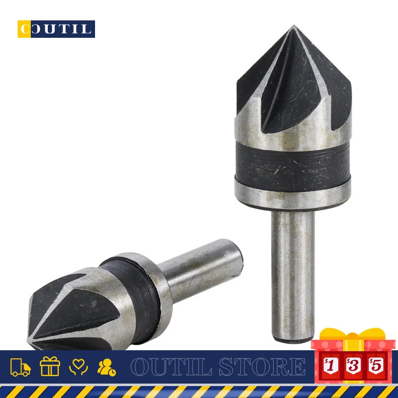2pcs 82°Chamfer Drill Bit Set 5 Flute 1/2 5/8 Woodworking Cutter Boring Countersink Drill Bit Set Metal Drilling 12.7/15.9mm
2pcs 82°Chamfer Drill Bit Set 5 Flute 1/2 5/8 Woodworking Cutter Boring Countersink Drill Bit Set Metal Drilling 12.7/15.9mm