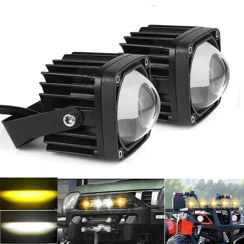 2pcs 2 Inch 20W LED Work Lights Pod Amber + White Fog Off-Road Work Driving Lights for Jeep SUV ATV Hood Lights for Car Work
2pcs 2 Inch 20W LED Work Lights Pod Amber + White Fog Off-Road Work Driving Lights for Jeep SUV ATV Hood Lights for Car Work