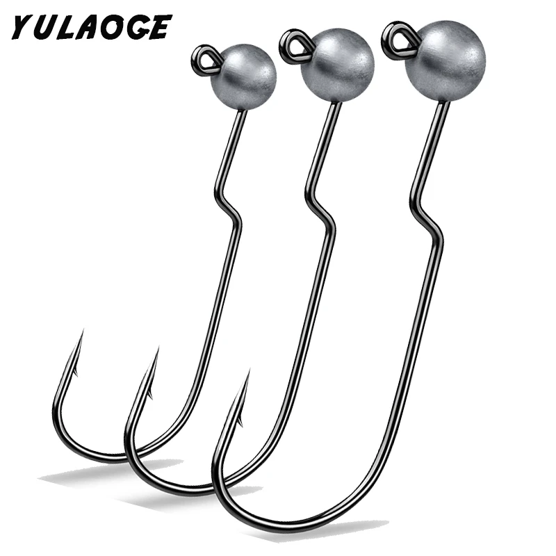 5PCS Crankbaits fishing Lead head soft fishing lure fishing hook leaded head for soft lure Fishhook sharp barbed Offset hook
5PCS Crankbaits fishing Lead head soft fishing lure fishing hook leaded head for soft lure Fishhook sharp barbed Offset hook