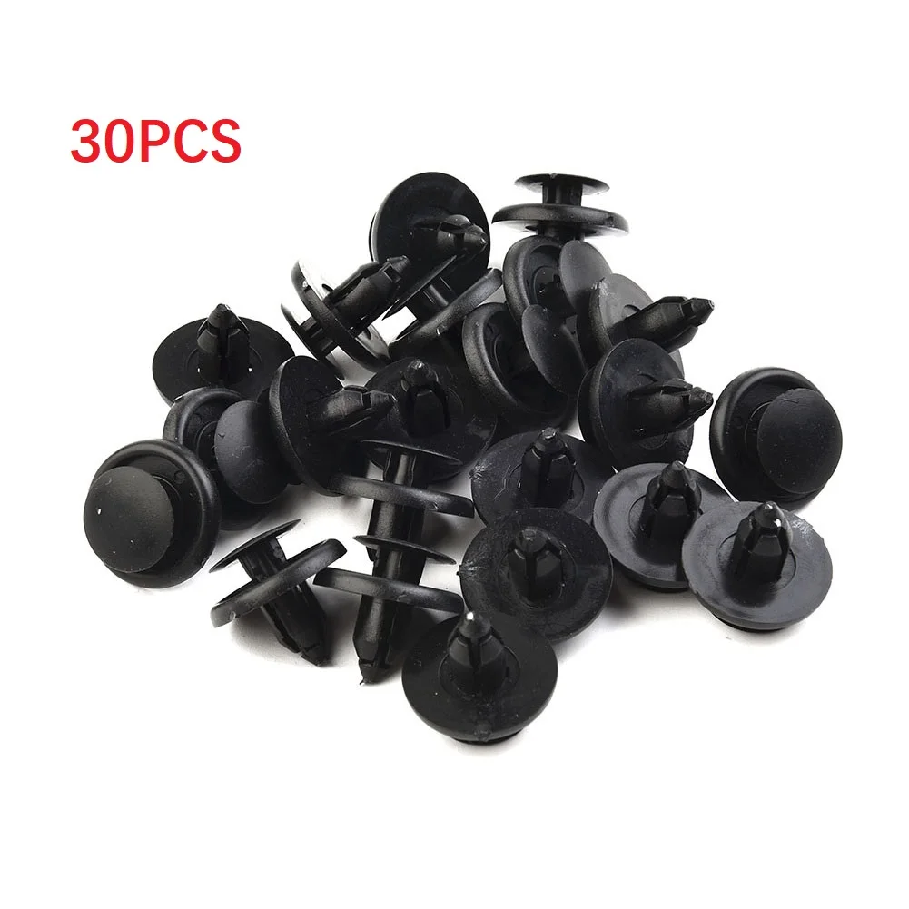 30 PCS 7mm Dia Hole Black Plastic Rivets Fastener Car Fender Bumper Pin Clips Automobiles Interior Accessories
30 PCS 7mm Dia Hole Black Plastic Rivets Fastener Car Fender Bumper Pin Clips Automobiles Interior Accessories