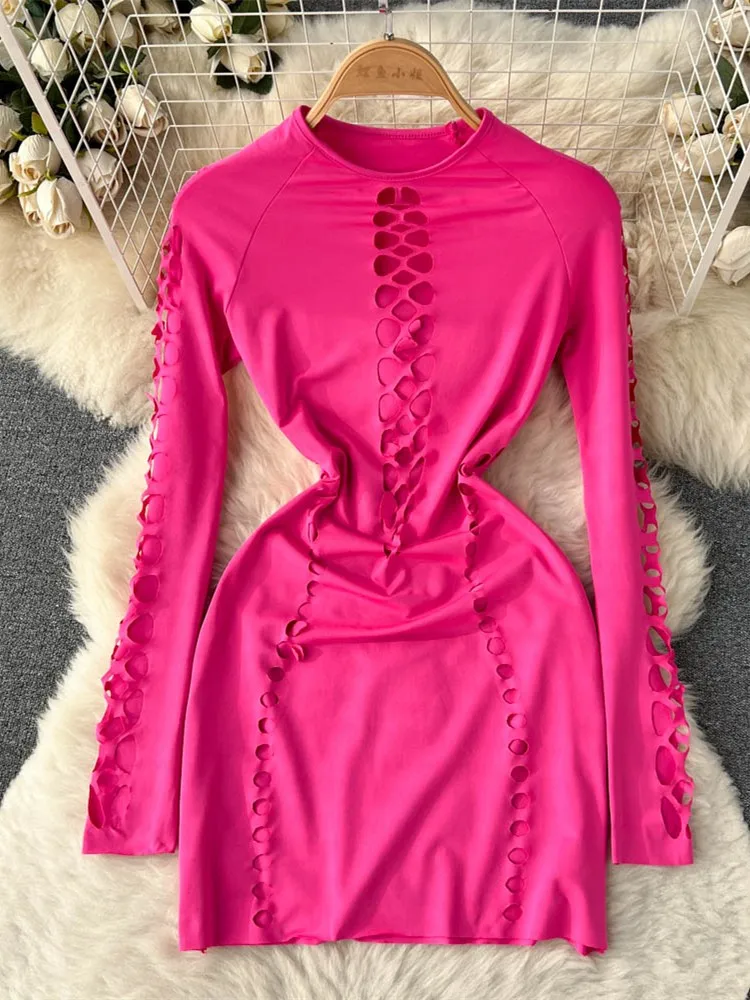 GUUZYUVIZ 2023 Spring Sexy Hollow Out Bodycon Dress For Women Long Sleeve O-neck Solid Women Dress
GUUZYUVIZ 2023 Spring Sexy Hollow Out Bodycon Dress For Women Long Sleeve O-neck Solid Women Dress