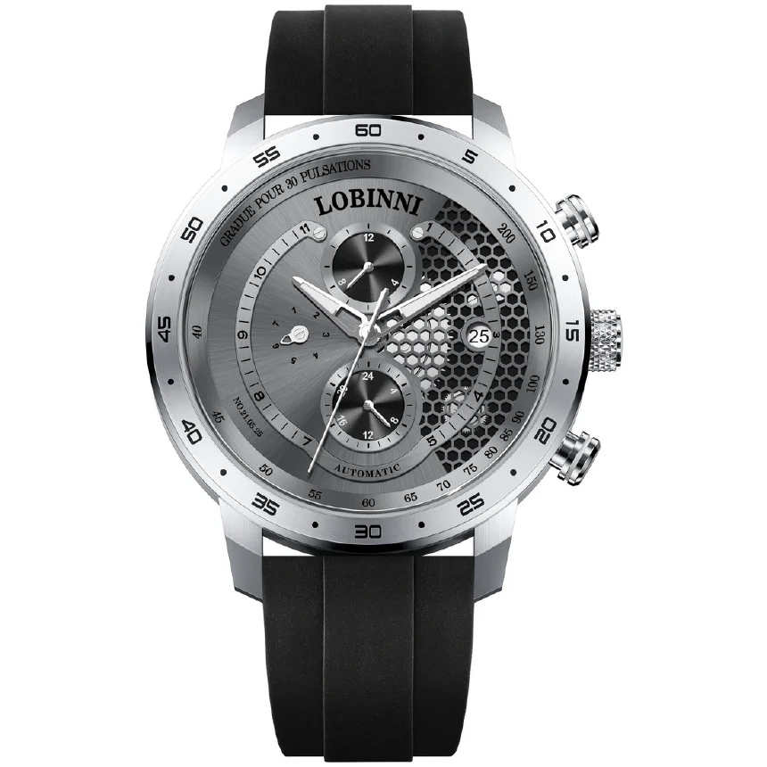 Lobinni Men Sport Watch 42MM Automatic Watches Mechanical Wristwatch 50M Waterproof Sapphire Luminous Month Week Date Pulsations
Lobinni Men Sport Watch 42MM Automatic Watches Mechanical Wristwatch 50M Waterproof Sapphire Luminous Month Week Date Pulsations