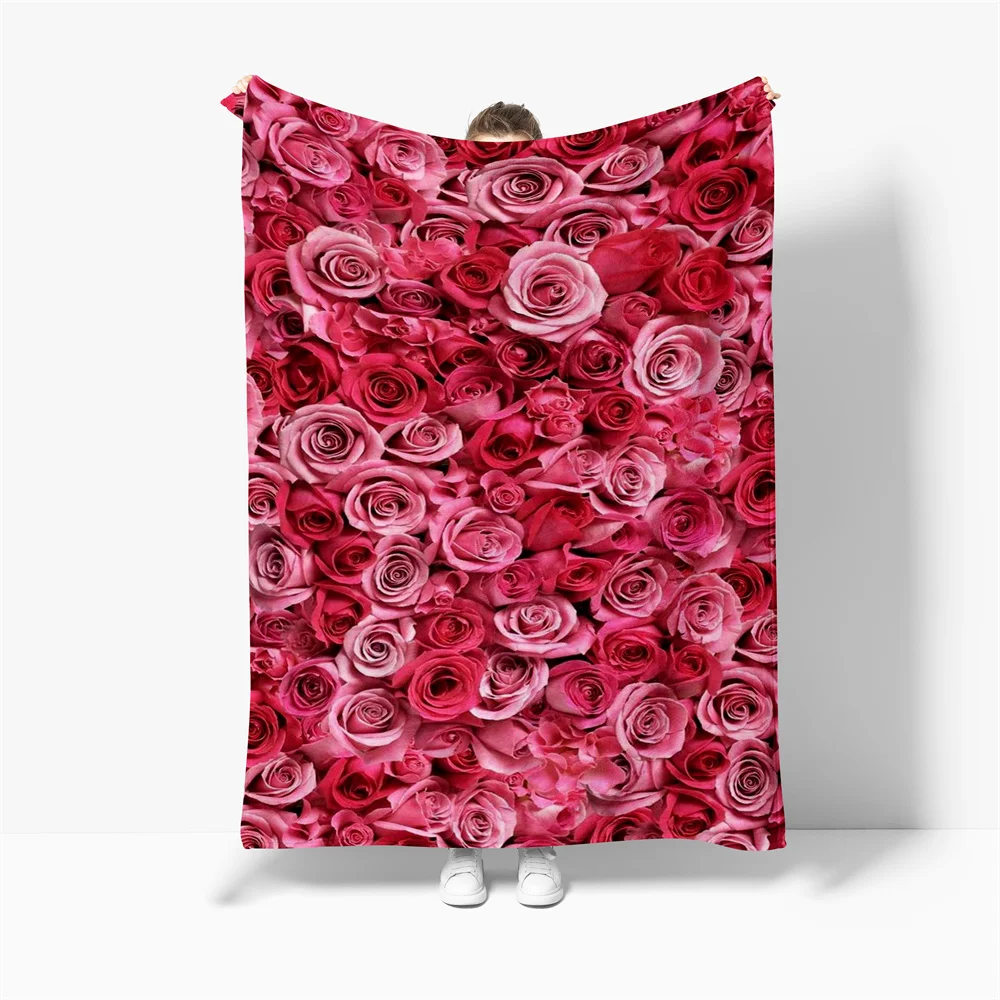 Gift for Bed Sofa Couch Blanket Sot Weightlight King Full Size Red Rose Throw Blanket Beautiful Romantic Flowers Valentine's Day
Gift for Bed Sofa Couch Blanket Sot Weightlight King Full Size Red Rose Throw Blanket Beautiful Romantic Flowers Valentine's Day
