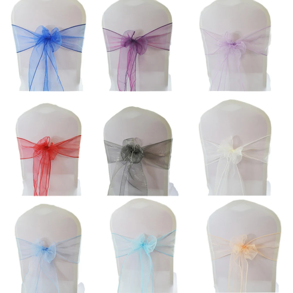 25PC Organza Sheer Wedding Chair Decorations Party Hotel Chairs Sash Knot Belt Chair Bow Covers Bands Ties Chairs Sashes Decor
25PC Organza Sheer Wedding Chair Decorations Party Hotel Chairs Sash Knot Belt Chair Bow Covers Bands Ties Chairs Sashes Decor