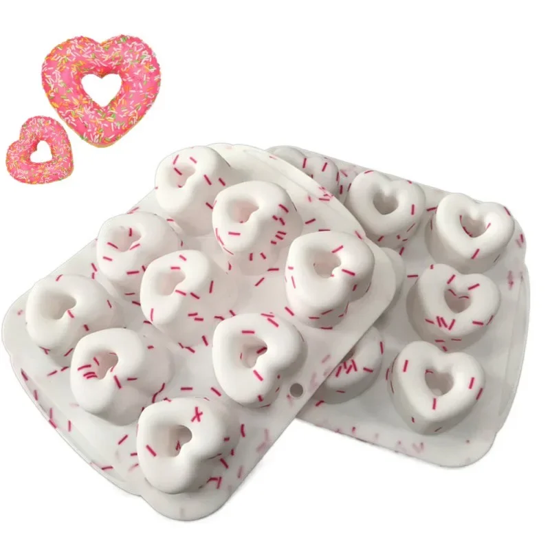 9 Cavity Donut Heart Silicone Chocolate Mold DIY Cake Accessories Molds Kitchen Biscuit Pastry Manual Baking Mould Love Candy
9 Cavity Donut Heart Silicone Chocolate Mold DIY Cake Accessories Molds Kitchen Biscuit Pastry Manual Baking Mould Love Candy