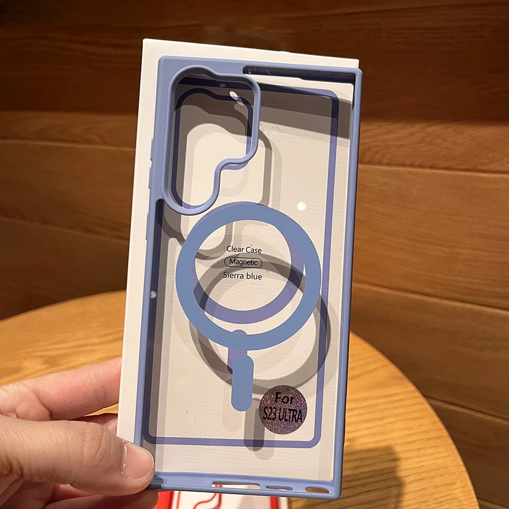 Роскошный квадратный акриловый чехол Для Magsafe для Samsung Galaxy S23 S22 Plus, ультраоригинальный Магнитный прозрачный армированный чехол с беспроводной зарядкой
Роскошный квадратный акриловый чехол Для Magsafe для Samsung Galaxy S23 S22 Plus, ультраоригинальный Магнитный прозрачный армированный чехол с беспроводной зарядкой