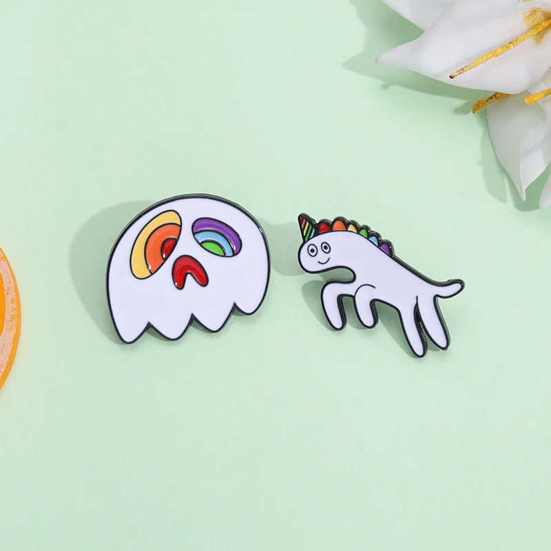 Seven Colors Horse Enamel Pins Rainbow Cartoon Ghost Brooches Bag Clothes Lapel Backpack Badges Inspiration Jewelry For Kids 
Seven Colors Horse Enamel Pins Rainbow Cartoon Ghost Brooches Bag Clothes Lapel Backpack Badges Inspiration Jewelry For Kids