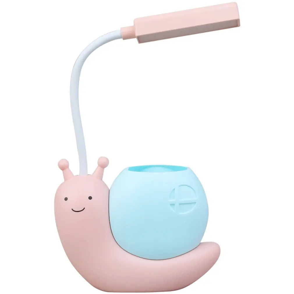 LED Desk Lamp Cute Snail USB Charging Pen Holder Lamp Kid Night Light Bright Reading Lamp Eye Protection With Pen Organizer Lamp
LED Desk Lamp Cute Snail USB Charging Pen Holder Lamp Kid Night Light Bright Reading Lamp Eye Protection With Pen Organizer Lamp