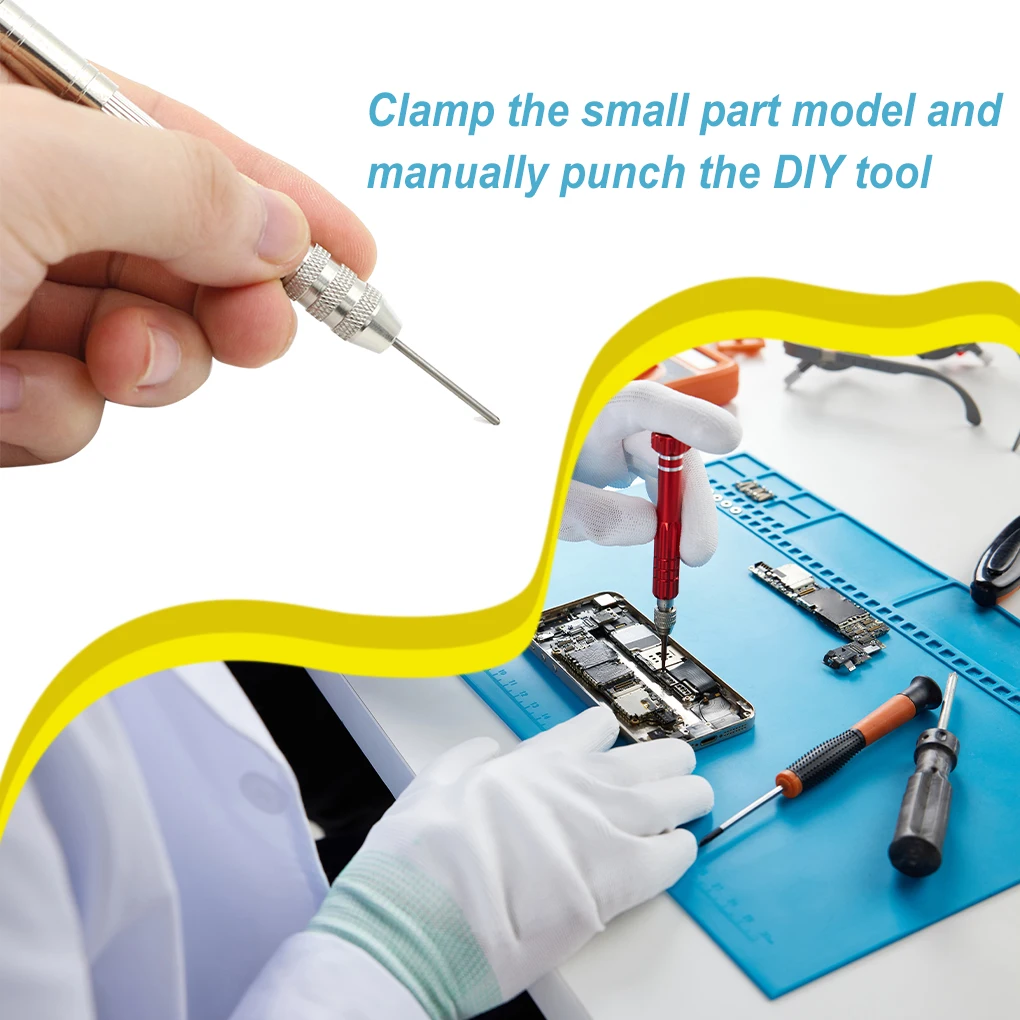 Hand Twist Drill Screw Jewelry Making 0.5mm-2.5mm DIY Punching Bit Handle Craftsman Repairing Clamping Tool Screwdriver
Hand Twist Drill Screw Jewelry Making 0.5mm-2.5mm DIY Punching Bit Handle Craftsman Repairing Clamping Tool Screwdriver