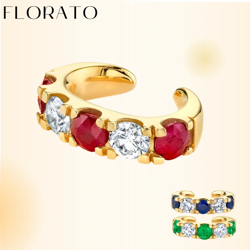 Blue/green crystal zirconia 24k gold plated silver gemstone ear clips gold earrings for women fashion trend party Jewellery gift 
Blue/green crystal zirconia 24k gold plated silver gemstone ear clips gold earrings for women fashion trend party Jewellery gift