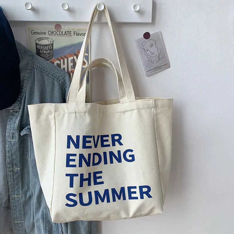 Fashion Women's Handbags for Girls Canvas Large Capacity Shoulder Bag Letter Print Ladies Shopper Tote Student School Satchels
Fashion Women's Handbags for Girls Canvas Large Capacity Shoulder Bag Letter Print Ladies Shopper Tote Student School Satchels