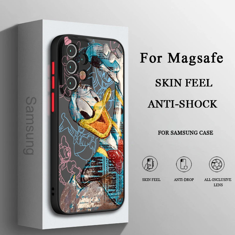 Disney Funny donald duck Phone Case For Samsung A71 A70 A50 A52 A51 A42 A32 A22 A21S A12 A33 A53 Frosted Translucent
Disney Funny donald duck Phone Case For Samsung A71 A70 A50 A52 A51 A42 A32 A22 A21S A12 A33 A53 Frosted Translucent