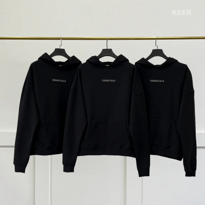 ESSENTIALS Oversized Men and Women Hoodie 1:1 Flocking Letters Logo Sweatshirts Couple Hip Hop Unisex 100% Cotton Pullover
ESSENTIALS Oversized Men and Women Hoodie 1:1 Flocking Letters Logo Sweatshirts Couple Hip Hop Unisex 100% Cotton Pullover