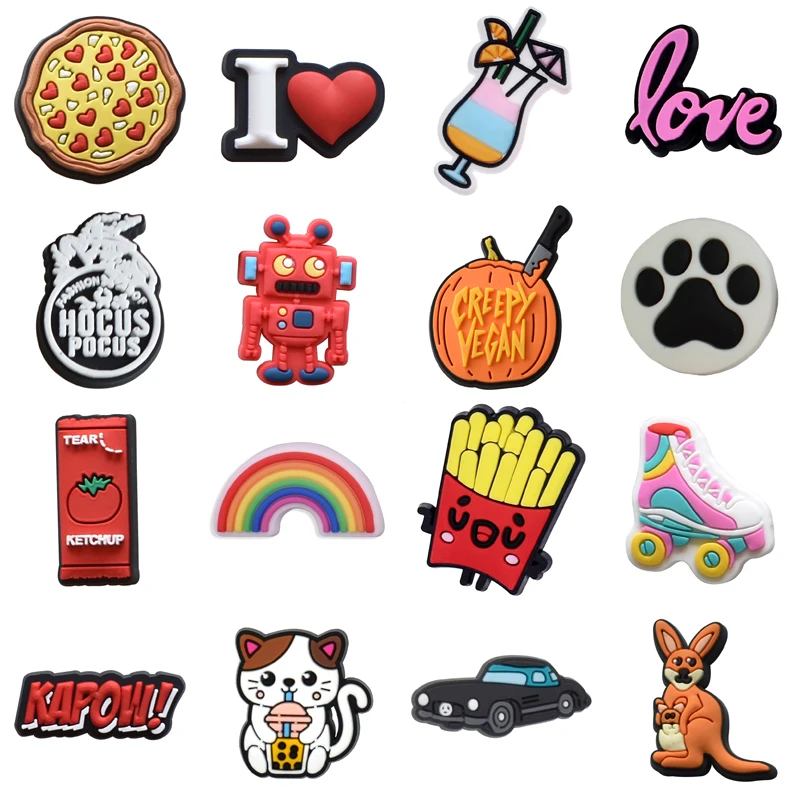 Hot Sales 1Pcs PVC Shoes Charms for Croc Wristband Hole Slipper Decoration Accessories DIY Pins Kids Adult X-mas Gifts
Hot Sales 1Pcs PVC Shoes Charms for Croc Wristband Hole Slipper Decoration Accessories DIY Pins Kids Adult X-mas Gifts