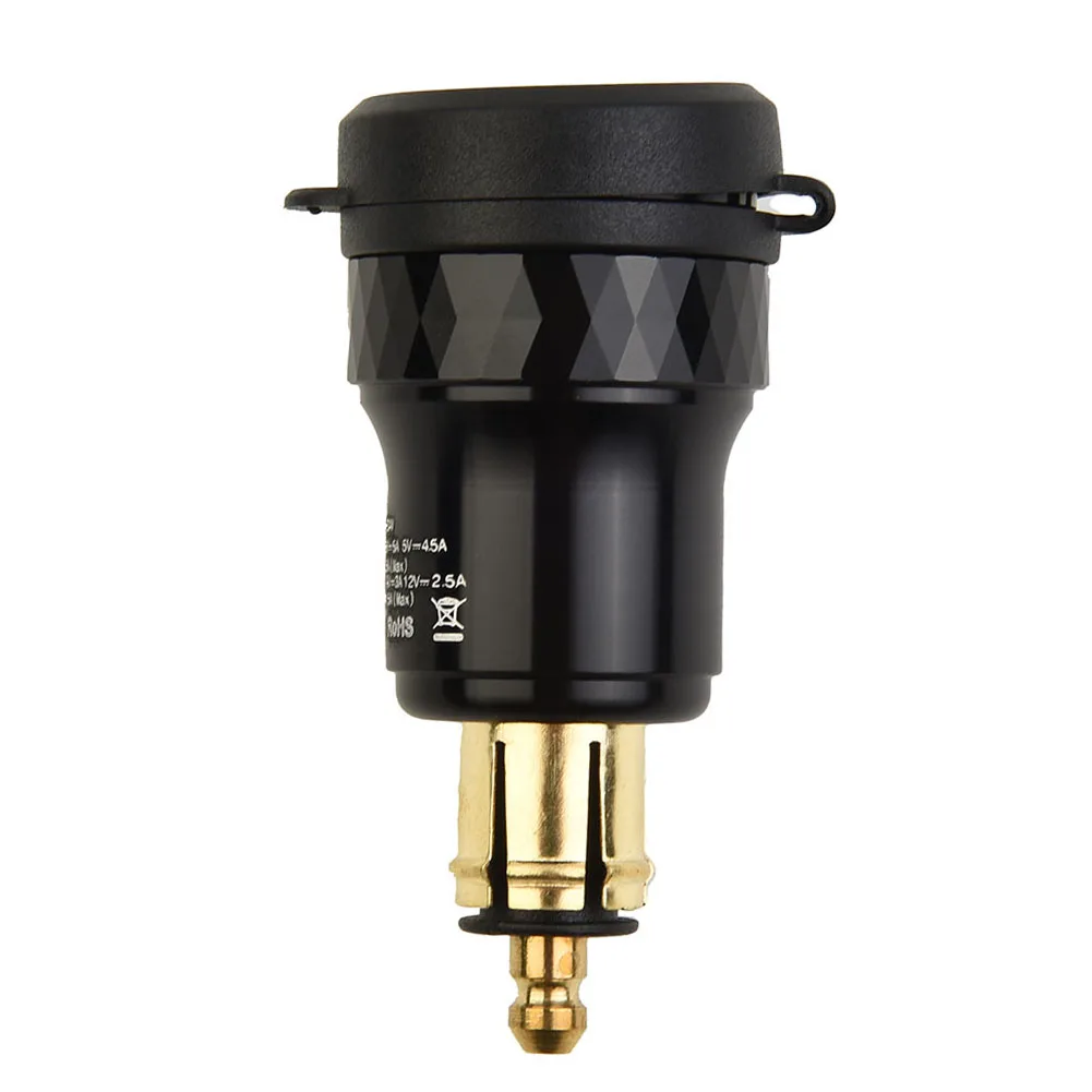 1pc Black Car Charger Dual USB Charger DIN Plug Socket Adapter Motorcycle DIN Socket Dual USB Charger Adapter
1pc Black Car Charger Dual USB Charger DIN Plug Socket Adapter Motorcycle DIN Socket Dual USB Charger Adapter