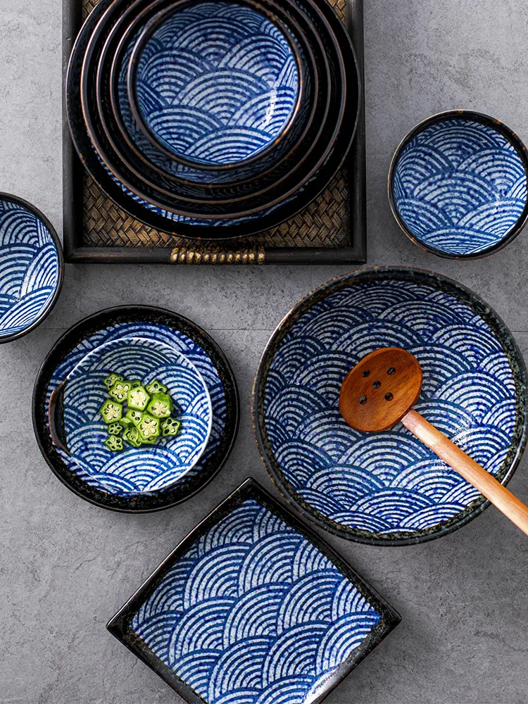 1 PC Japanese Dish Plate Ceramic Wave Patterned Tableware Exquisite Sashimi Household Made in Japan
1 PC Japanese Dish Plate Ceramic Wave Patterned Tableware Exquisite Sashimi Household Made in Japan