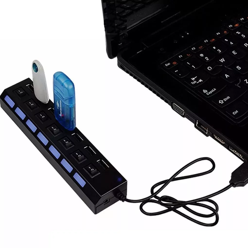 USB Hub 7 Ports USB 1.1 Hub Splitter With ON/OFF Switch Multi USB C Hab Converter Adapter For PC Computer Accessories
USB Hub 7 Ports USB 1.1 Hub Splitter With ON/OFF Switch Multi USB C Hab Converter Adapter For PC Computer Accessories