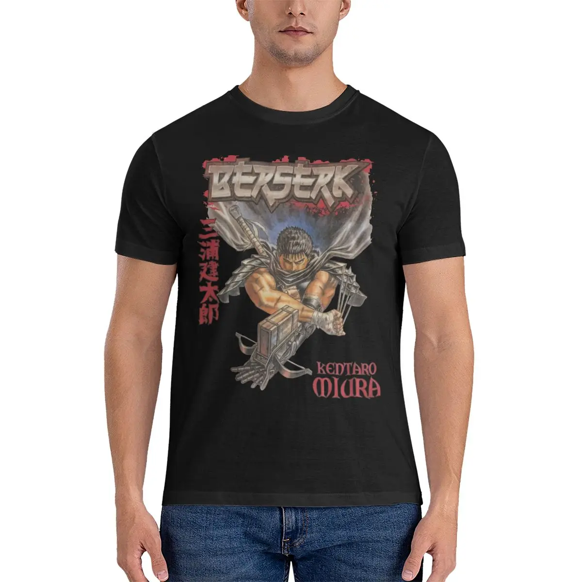 Berserk Kentaro Miura Одежда Забавные футболки Ugus Мужская одежда Мужские топы Аниме