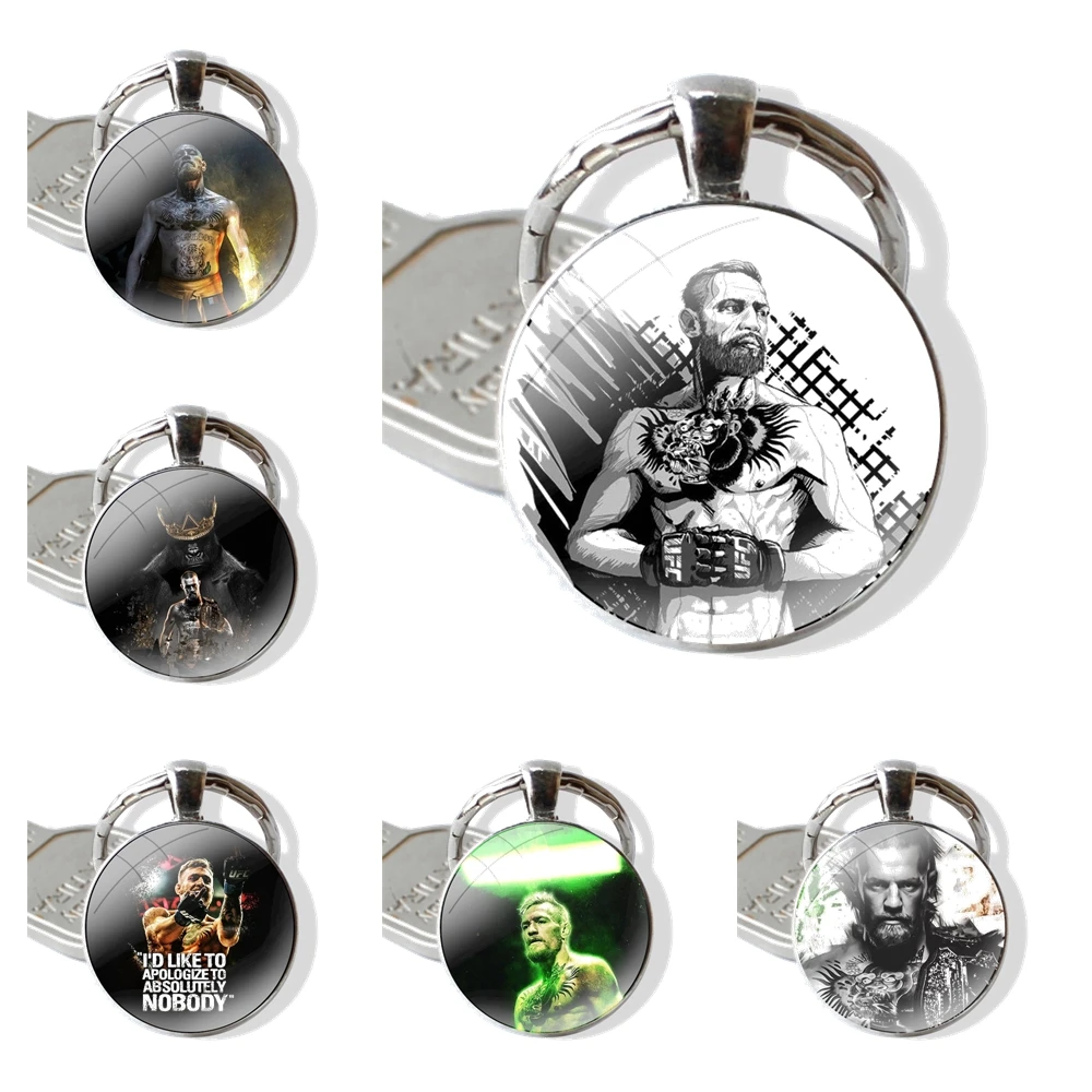 Pendant Car Key Chains Handmade Glass Cabochon Keychain Conor Mcgregor The King Cartoon Creative Design Fashion
Pendant Car Key Chains Handmade Glass Cabochon Keychain Conor Mcgregor The King Cartoon Creative Design Fashion