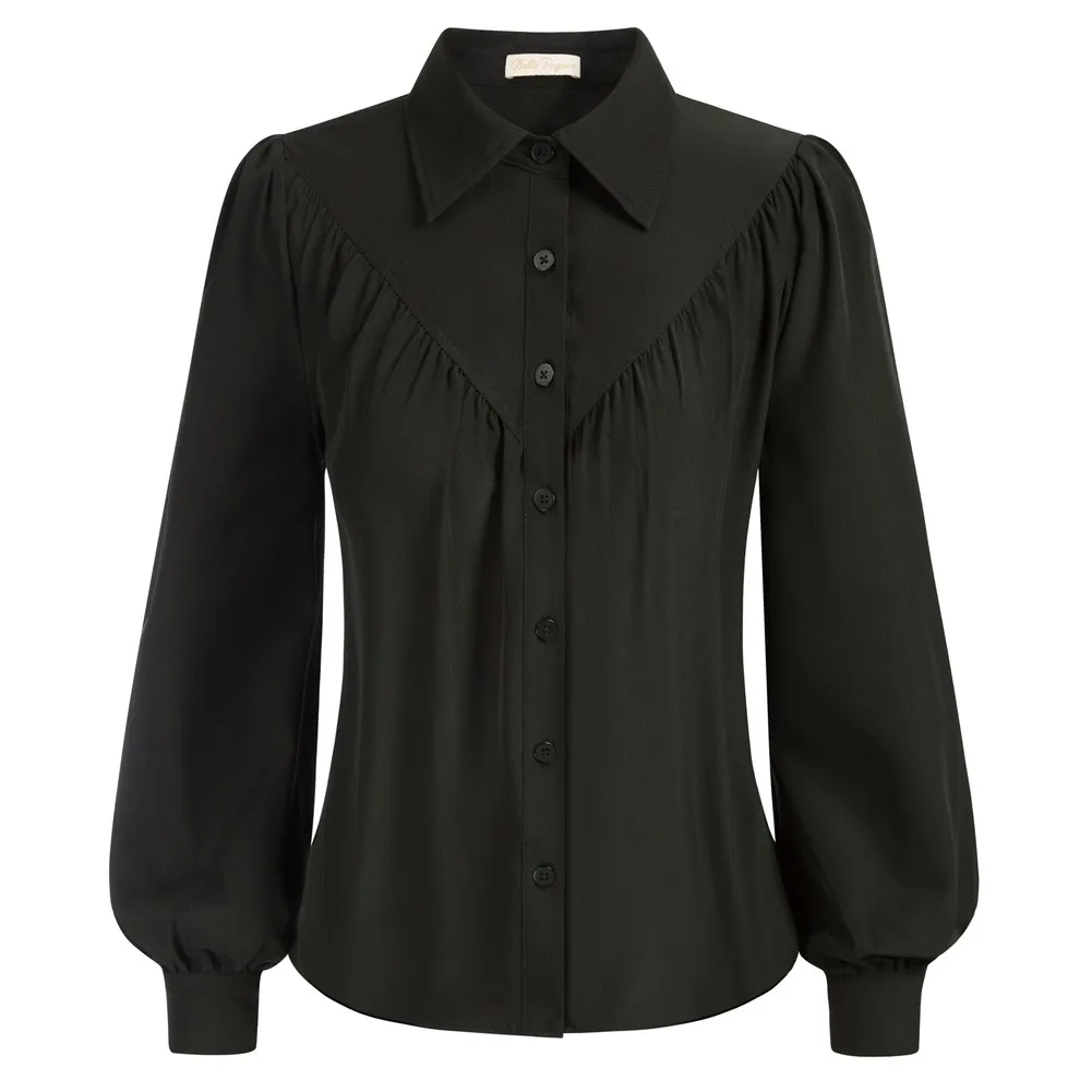BP Women Point Collar Shirts Casual Loose Fit Long Sleeve Blouse Female Utton-Up Tops Office Lady Work Shirts
BP Women Point Collar Shirts Casual Loose Fit Long Sleeve Blouse Female Utton-Up Tops Office Lady Work Shirts