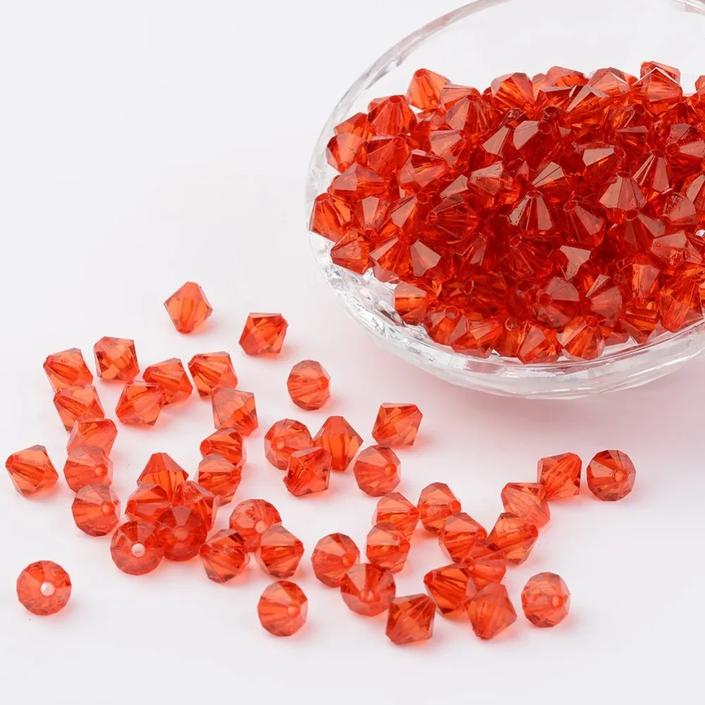 20g Faceted Bicone Transparent Acrylic Beads Dyed Dark Orange 4mm Hole: 1mm about 520pcs/20g
20g Faceted Bicone Transparent Acrylic Beads Dyed Dark Orange 4mm Hole: 1mm about 520pcs/20g