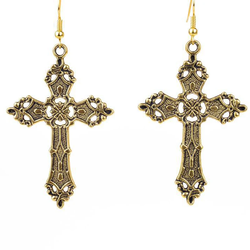 Gothic Cross Dangle Earrings for Women Baroque Goth Vintage Statement Jewelry Accessories Party Gift Wholesale
Gothic Cross Dangle Earrings for Women Baroque Goth Vintage Statement Jewelry Accessories Party Gift Wholesale