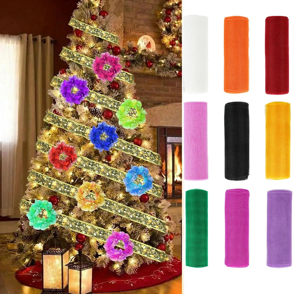 1 Roll DIY Craft Ribbon Wrapping Net Bows Deco Mesh 10 Yards Gold Wire Mesh Ribbons Christmas Gift BowPackagingMesh
1 Roll DIY Craft Ribbon Wrapping Net Bows Deco Mesh 10 Yards Gold Wire Mesh Ribbons Christmas Gift BowPackagingMesh