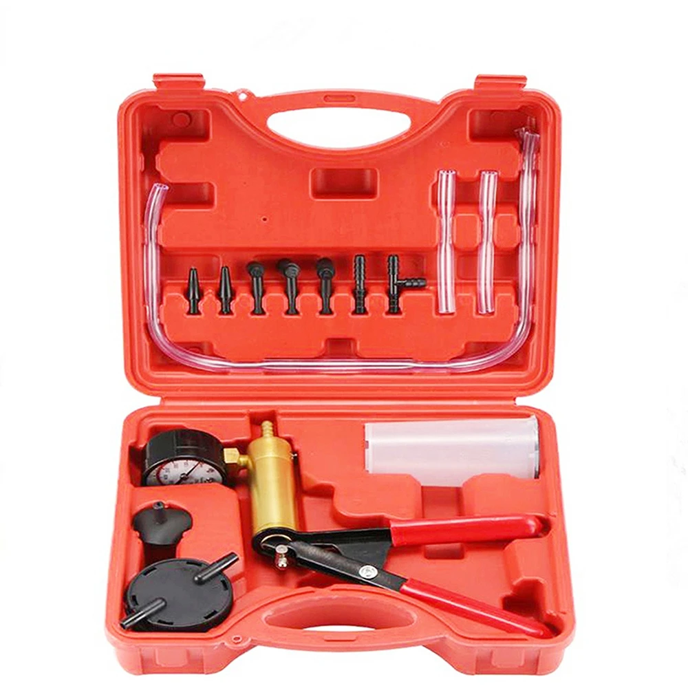 DIY Brake Fluid Bleeder Tools Vacuum Pistol Pump Tester Kit Aluminum Pump Body Pressure Vacuum Gauge
DIY Brake Fluid Bleeder Tools Vacuum Pistol Pump Tester Kit Aluminum Pump Body Pressure Vacuum Gauge