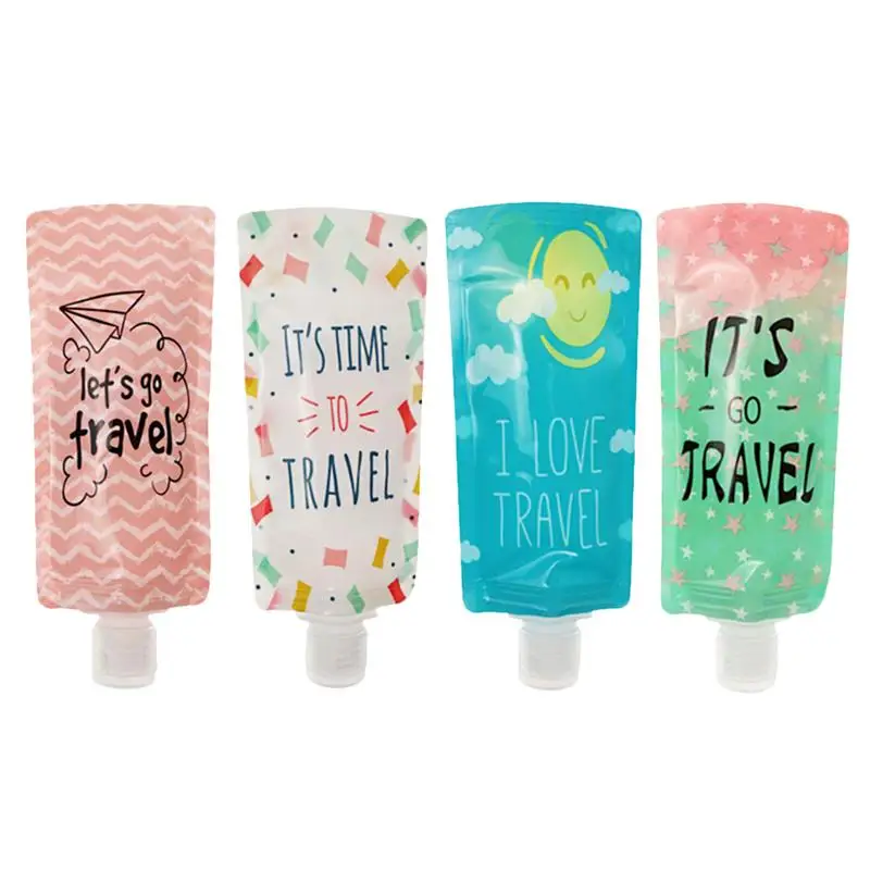 4pcs Travel Refillable Clamshell Packaging Bag, Empty Squeeze Plastic Stand Up Spout Pouch for Shampoo Body Wash Lotion
4pcs Travel Refillable Clamshell Packaging Bag, Empty Squeeze Plastic Stand Up Spout Pouch for Shampoo Body Wash Lotion