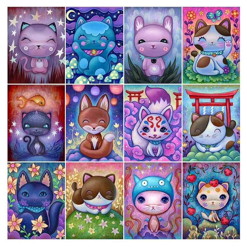 5D Diy Diamond Painting Cross Stitch Cartoon Funny Cat Full Square Round Drill Diamond Mosai simple Handmade Crafts Home Decor
5D Diy Diamond Painting Cross Stitch Cartoon Funny Cat Full Square Round Drill Diamond Mosai simple Handmade Crafts Home Decor