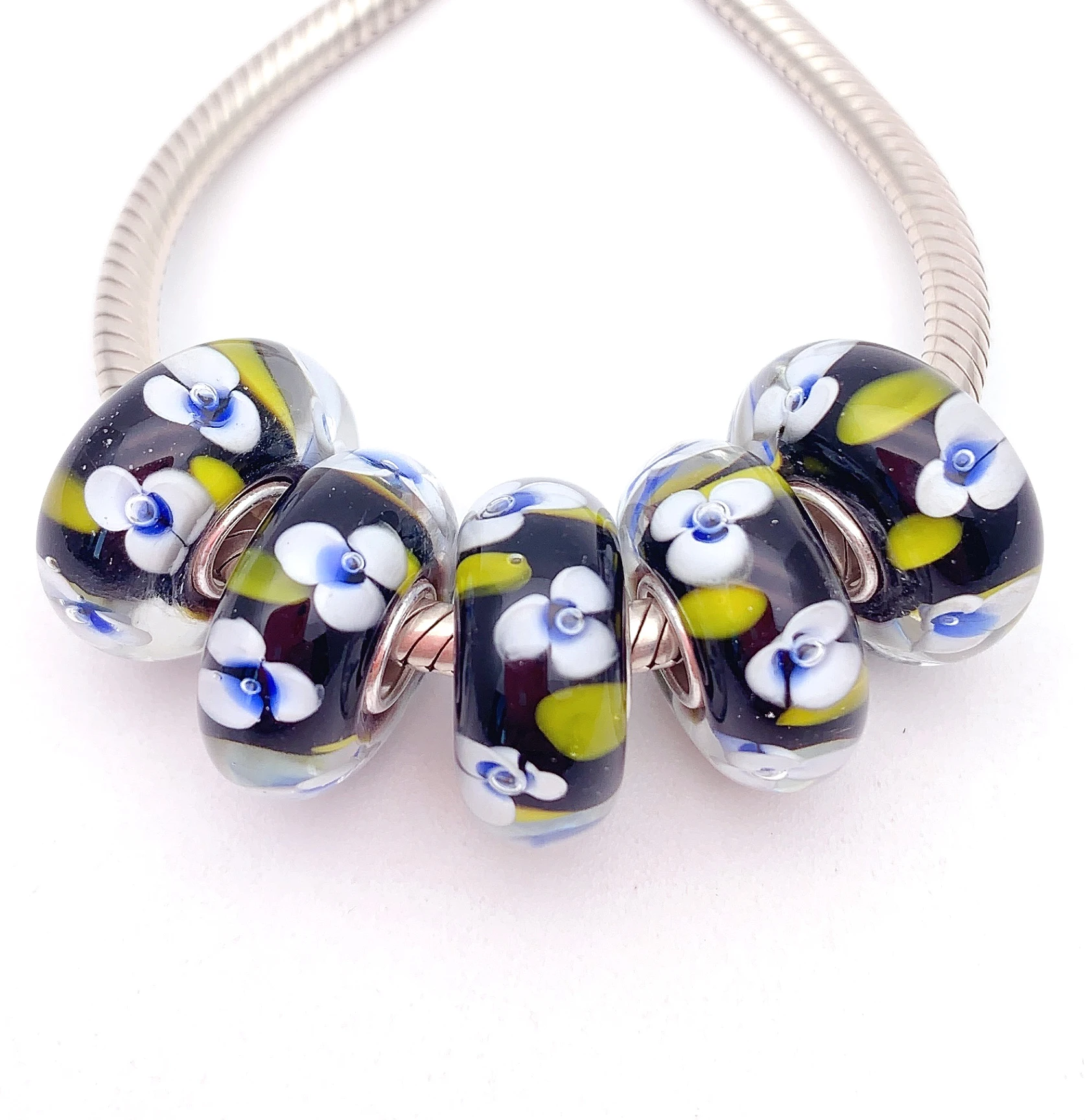 XHYG98 5X 100% Authenticity S925 Sterling Silver Beads Murano GlassBeads Fit European Charms Bracelet Diy Jewelry Lampwork
XHYG98 5X 100% Authenticity S925 Sterling Silver Beads Murano GlassBeads Fit European Charms Bracelet Diy Jewelry Lampwork