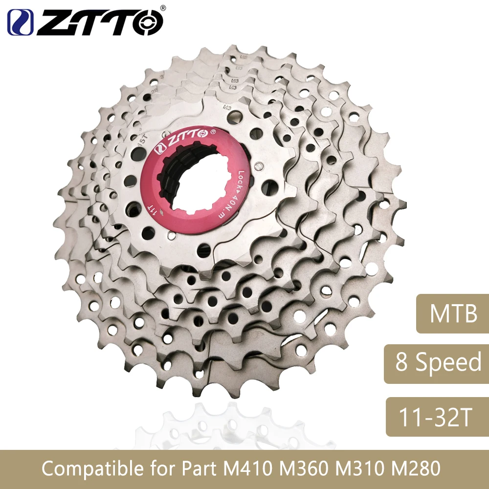 ZTTO Mountain Bike MTB 8 Speed Cassette 8 Velocidade 8S 32T Bicycle Parts Freewheel Sprocket Cog For M410 M360 M310 M280 332g
ZTTO Mountain Bike MTB 8 Speed Cassette 8 Velocidade 8S 32T Bicycle Parts Freewheel Sprocket Cog For M410 M360 M310 M280 332g