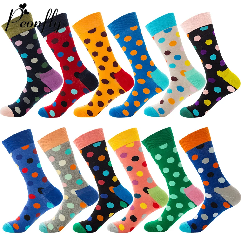 Peonfly Hot Happy Men Colorful Dot Printed Design Combed Cotton Casual Harajuku Crew Socks Funny Gift
Peonfly Hot Happy Men Colorful Dot Printed Design Combed Cotton Casual Harajuku Crew Socks Funny Gift